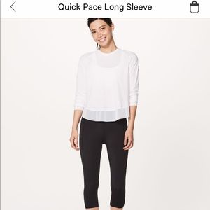 Lululemon Quick Pace Long Sleeve